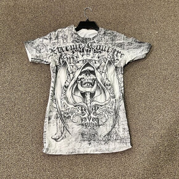 Xtreme Couture Ladies Long Graphic T Size M - Picture 1 of 3